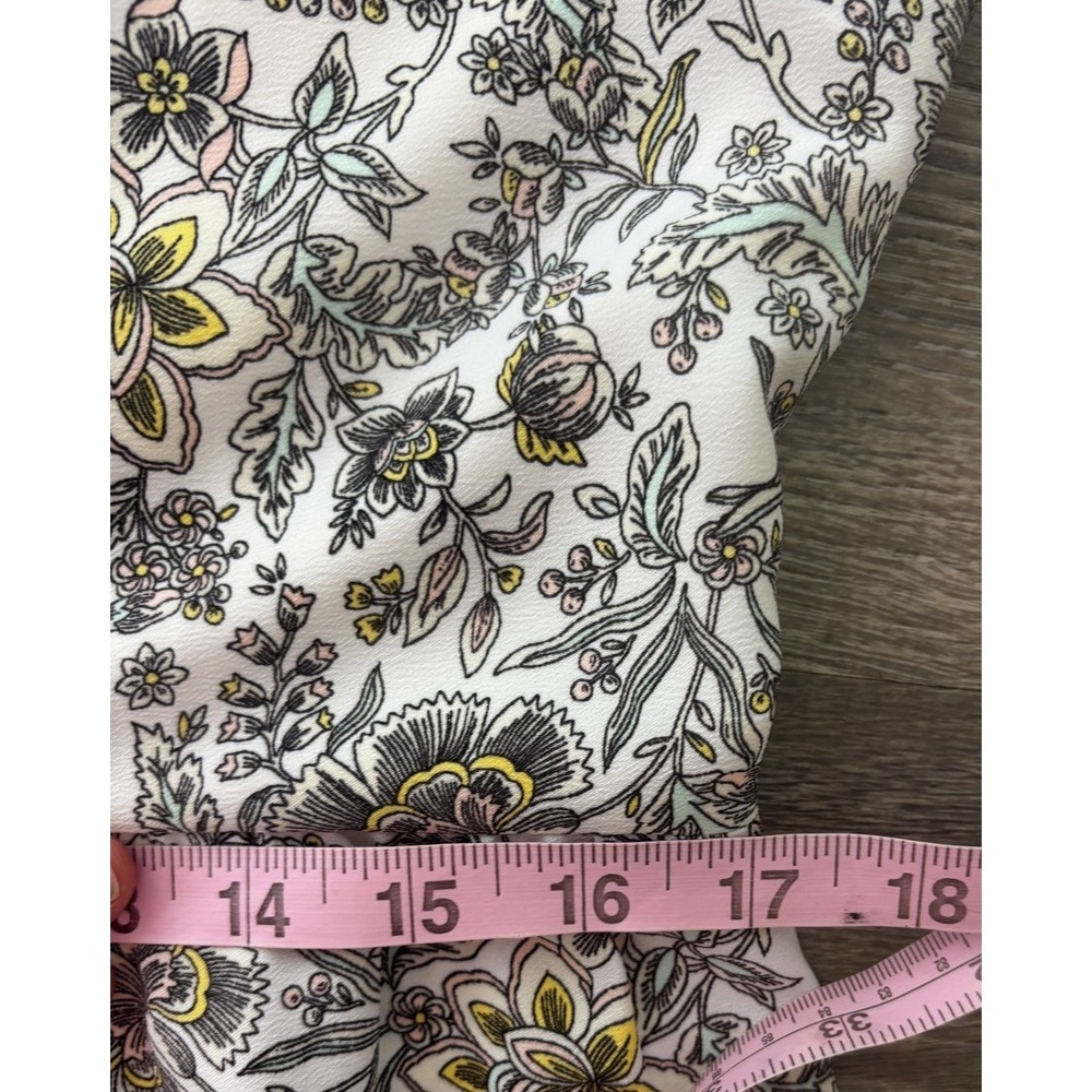 Loft Outlet Maxi Floral V-Neck Strappy Slit Dress Boho Spring Wedding Sz 10 NEW - Picture 5 of 7